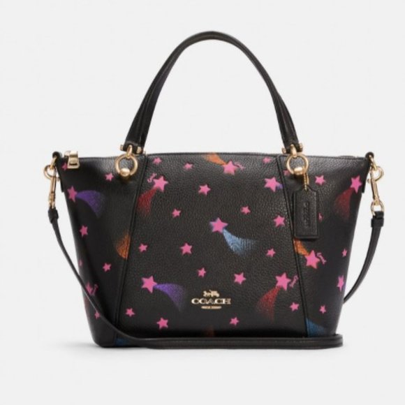 Coach Handbags - Coach Stary Galaxy Shooting Star Kacey Satchel With Disco Outer space Print NWT